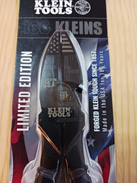 New Klein Tools Limited Edition 166 Anniversary Electricians Lineman Plier D2000