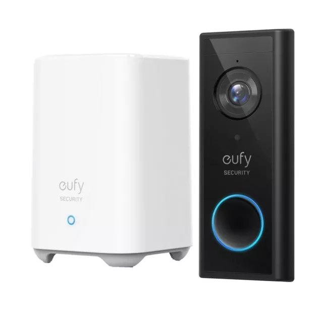 Eufy 2K Video Doorbell Battery Powered with Homebase 16GB Local Storage FAST P&P
