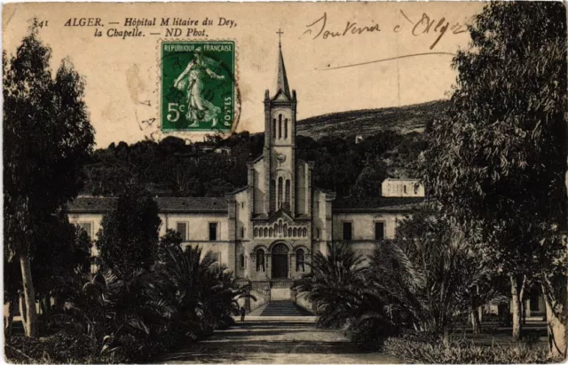 CPA AK ALGIERS Hospital Militaire du Dey - La Chapelle ALGERIA (1188017)