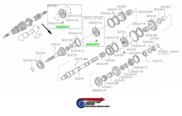 Original Nissan 3/4th Getriebe Synchro Feder Einsatz - Für S13 200SX CA18DET 2