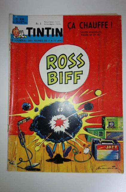 LE JOURNAL DE TINTIN  N°834   du 15/10/1964