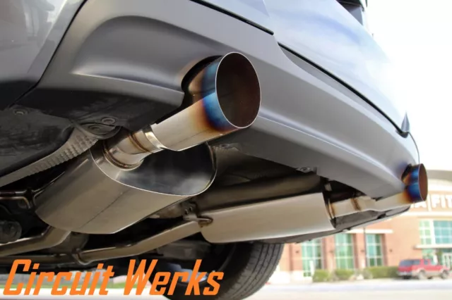 BMW 335i E90 E92 07 08 09 10 Double Turbo N54 Complete Catback Output With /