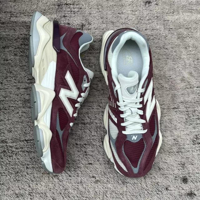 New Balance 9060 NB Washed Burgundy Men Unisex Casual Shoes Sneakers U9060VNA-D