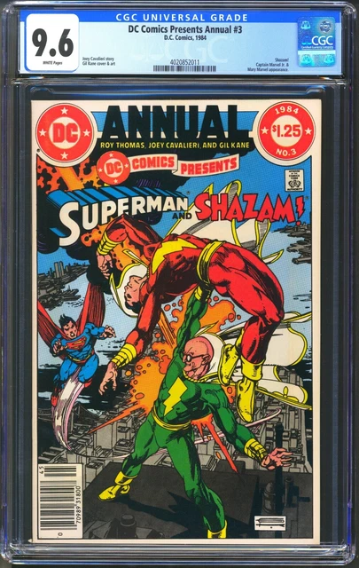 Dc Comics Presents Annual #3 - Cgc 9.6 - Wp Nm+ Newsstand - Shazam - Superman