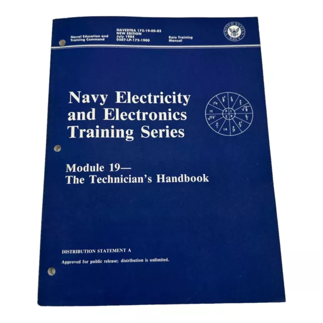 1985 Navy Electricity and Electronics Training Series Module 19 Technicians Hand