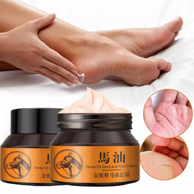 Horse Oil Hand and Foot Cream Anti-Cracking Cream Hydrating Whitening Cream G5V2