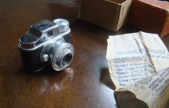 Vintage 1950 HIT Miniature Spy Camera Made In Japan Untested