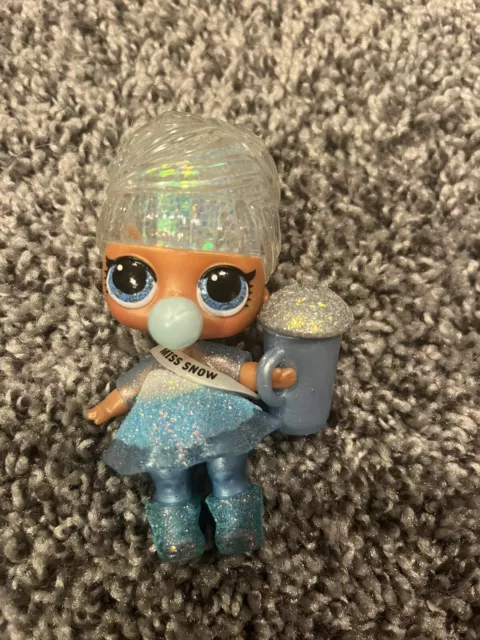 LOL Surprise Doll MISS SNOW Baby Big Sister Winter Disco Glitter Globe