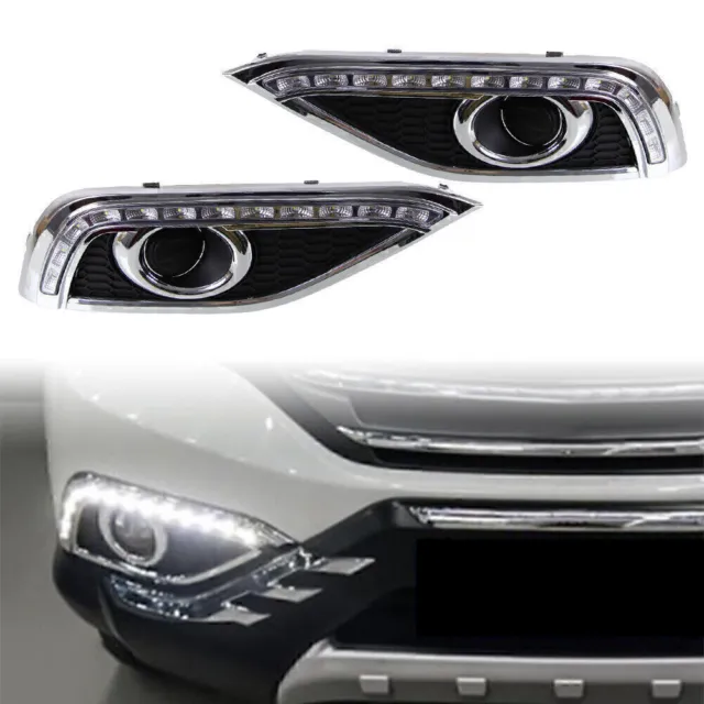 2 pz luci di marcia diurne auto anteriori ABS DRL per Honda CR-V CRV 2012-2014