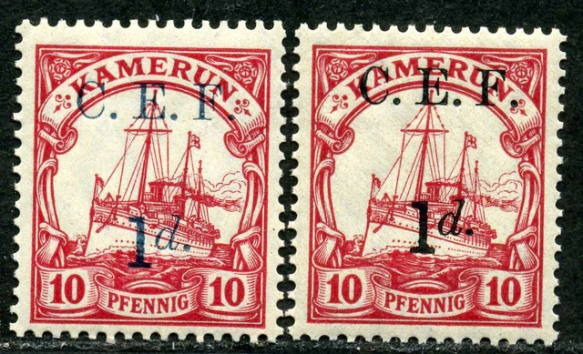 Kamerun Besetz. Mi 3 a * + b **  MNH   postfrisch  105,-