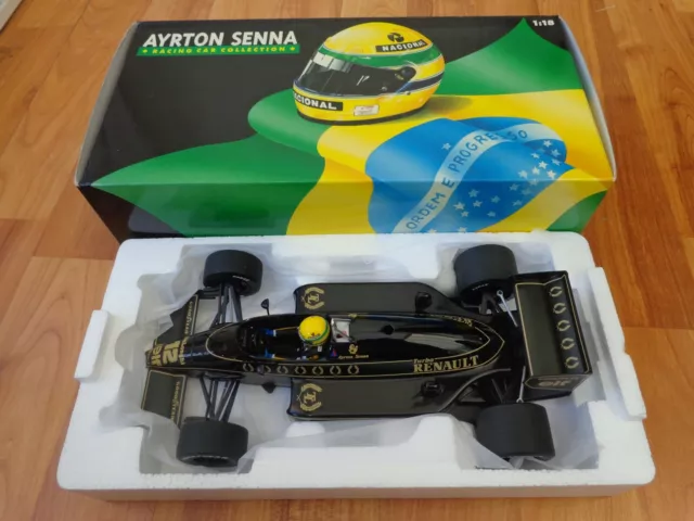 Minichamps 1/18 Lotus Renault 98T Ayrton Senna 1986 F1 Formula 1 Car