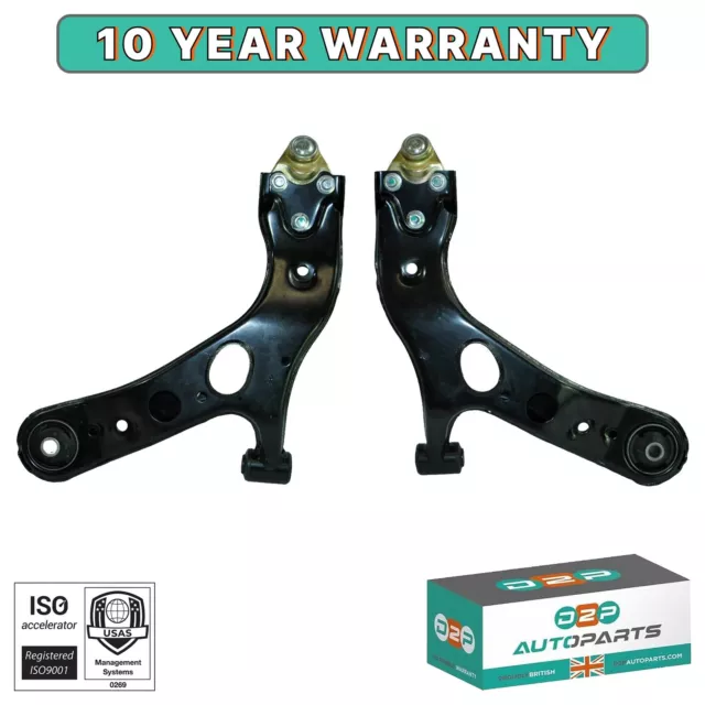 LOWER FRONT WISHBONE TRACK CONTROL ARMS PAIR FOR TOYOTA PRIUS 1.8 1.5 Hybrid