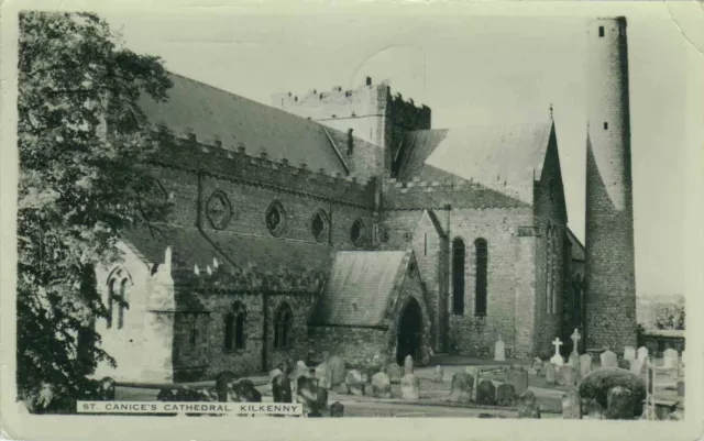 KILKENNY St Canice's Cathedral 1956 Ireland Irish postcard Mulbarton Norwich