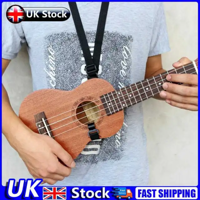 Adjustable Nylon Neck Strap Sling with Hook for Ukulele Guitar Mandolin UK
