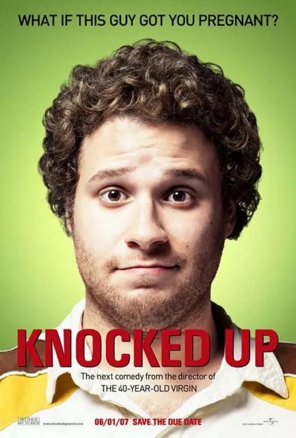 KNOCKED UP great original advance 27x40 D/S movie poster (s06)