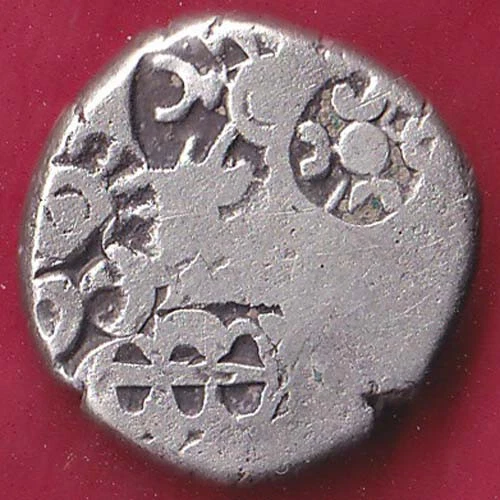 Ancient Muaryan Period Maghad Dynasty Silver Punchmark Rare Coin #Y97
