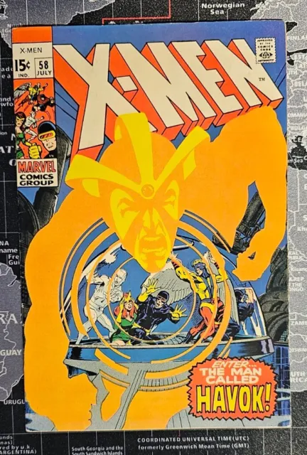 Uncanny X-Men VOL. 1 #58 1st Appearance Havok Neal Adam Marvel Comics 1969