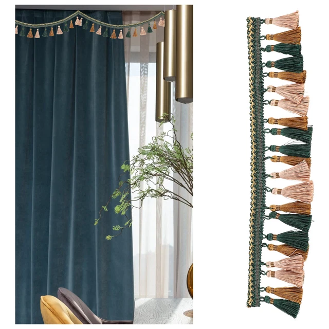 Wedding Decor Curtain Lace Fringe Lace Fabric Embroidered Ribbon Tassels