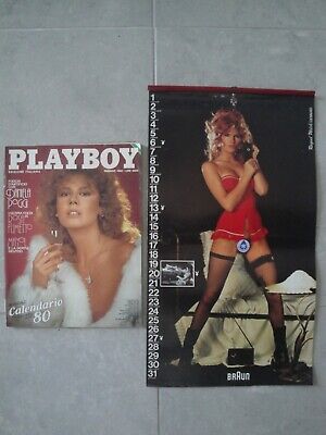 Playboy Edizione Italiana Vintage  Gennaio 1980 con Paginone + Calendario 1980