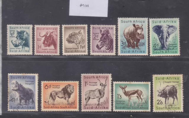 Sephil South Africa Animals Set Of 11 Mh / Used Stamps