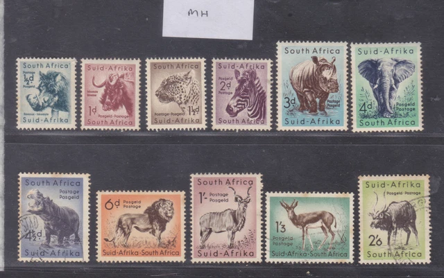 Sephil South Africa Animals Set Of 11 Mh / Used Stamps