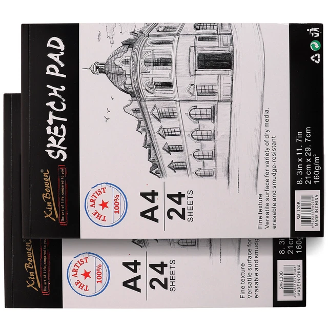 2 piezas cuadernos de bocetos encuadernados bloques de bocetos cuaderno para dibujar