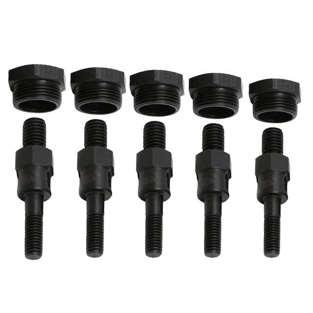 5x Kit d'écrous de pistolet à riveter à main en acier inoxydable Mandrins à