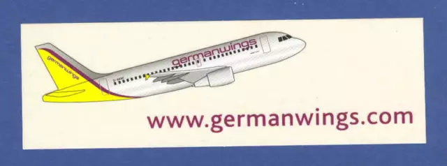 Germanwings German Airlines Airbus A319 Label Sticker