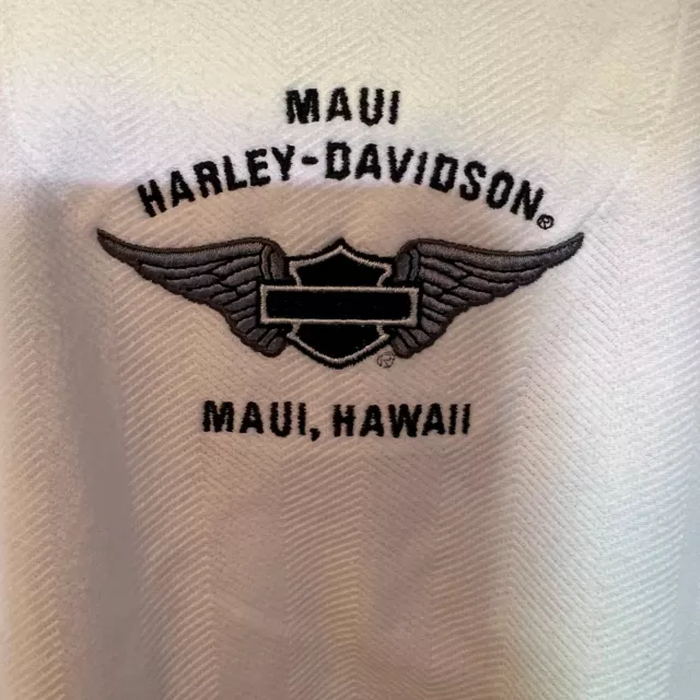 NEW HARLEY DAVIDSON Maui Hawaii Mens Short Sleeve Collared Polo Shirt ...