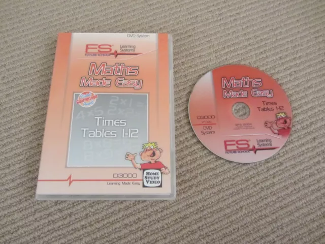 Maths Made Easy DVD - Times Tables 1 - 12 - Teaching Resource / Education