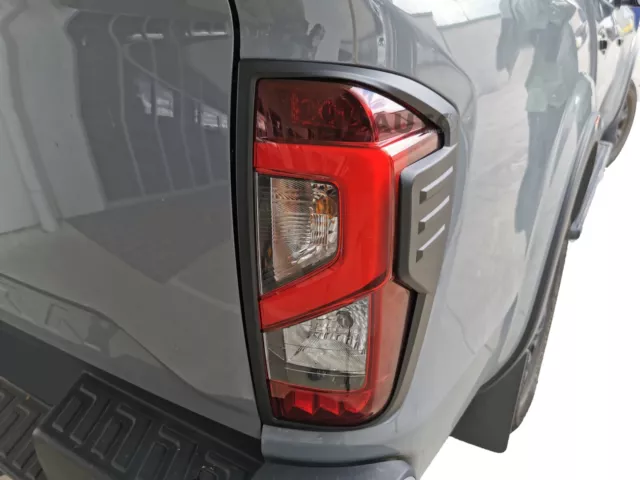 Matt Black Tail Light Tailgate Garnish Cover for Nissan Navara D23 2021-23