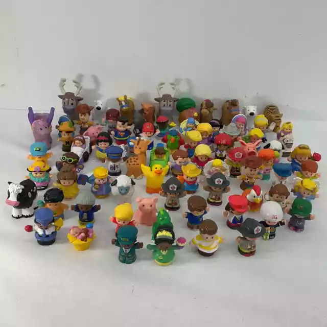 Used Mixed LOT Fisher Price Little People Humanoid Animal Toy Figures Preschool