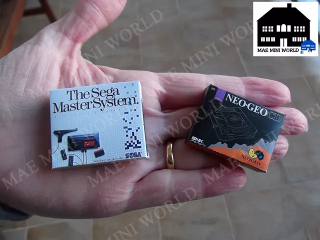 Miniature Box. Sega Master System, Neo Geo CD. Escala 1/12.