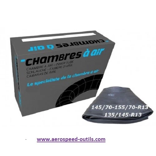 Chambre à air 13 Pouces pour Pneu de remorque ou roue de secours 135/145/70-13"
