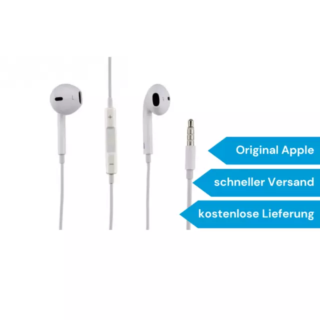 Apple Original EarPods Klinke + Fernbedienung + Mikro, iPhone, iPad, MD827ZM/A