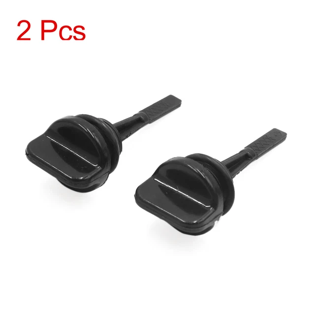 2pcs Black Plastic Motorcycle Engine Oil Tank Level Gauge Dipstick for JH70