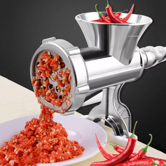 UK.Manual Rotary Meat Grinder Mincer Machine Food Aluminium Alloy Sausage.Maker.