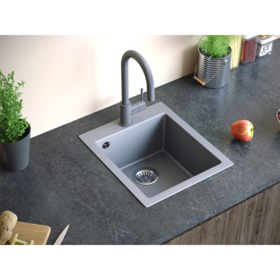 Béton style Sous-meuble 60 cm Blanco Évier de cuisine Metra XL 6S 1000 x 500 x 1 