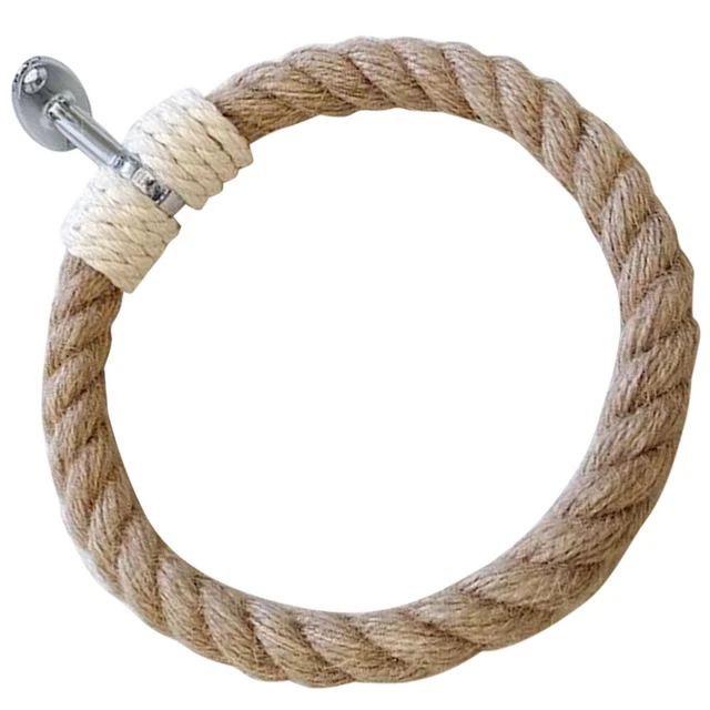 Rustic Style Towel Rings Hand Towel Holder Towel Rack Macrame Decor Bohemia 8