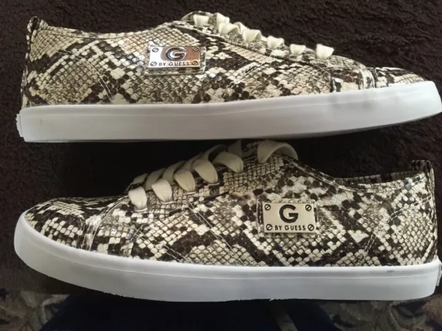 G by Guess GBG Womens Lace Up Canvas BLING Sneakers Los Angeles sz 8.5  ❤️tb9j15