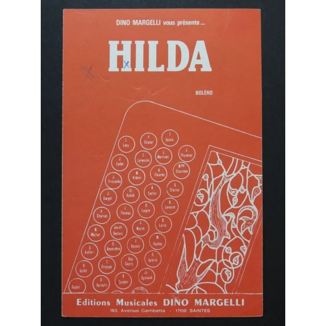 Hilda Bolero Rumba Dino Margelli Accordéon 1956