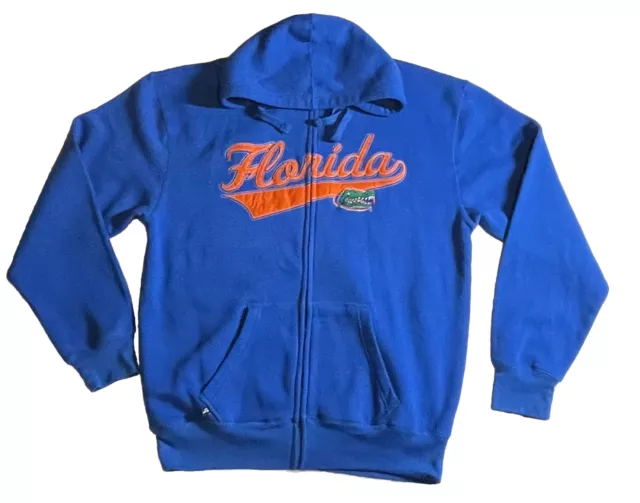 University Of Florida Gators Hoodie Full Zip Jacket Men’s Large UF Blue