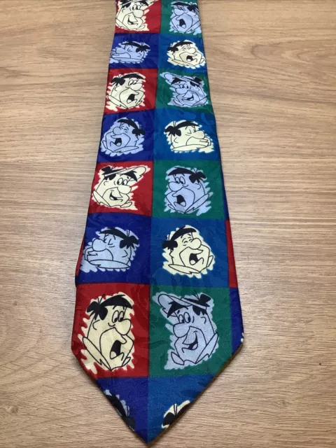 Hanna Barbara The Flintstones Tie Retro Cartoon Mens Tie Rack Fred Flintstones