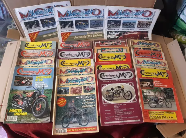 Magazines / Journaux CHRONIQUES MOTOS - lot de 20 Revues -