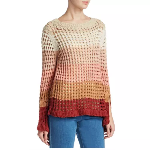 See by Chloe Ombre Crochet Sweater Size M NWT