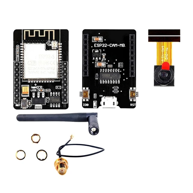 ESP32-CAM-MB USB ESP32 A WiFi ESP32 CAM Scheda Di Sviluppo CH340G 5V Bluetooth Fotocamera OV2640 Antenna 2.4G IPX