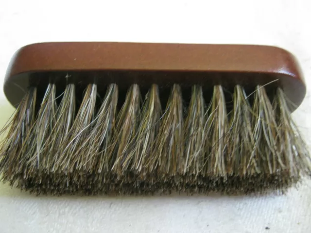 SHUPACA Wool Clothes Scarf BRUSH 3 1/2" Wood Handle, Brown Bristles Fair Trade
