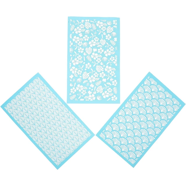 3 blätter Sicher Zarte Waschbar Wiederverwendbare Ton Schablone Für Diy