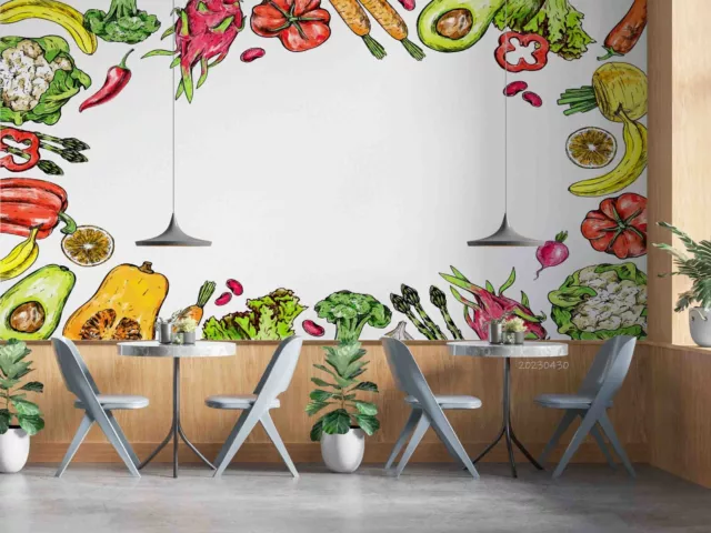 3D Fruit Vegetables Handmade Wallpaper Wall Mural Peel and Stick Wallpaper 56