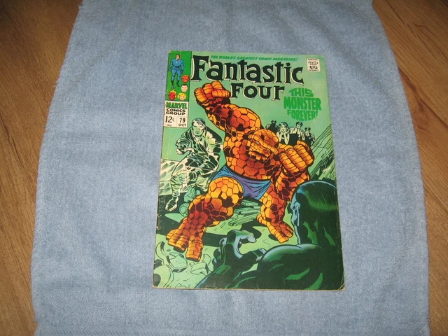Fantastic Four #79 Original Marvel Comic Book 1968 Android Man A